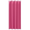 Rideaux avec des rideaux 2 pcs Rose vif 245 x 140 cm Polyester 