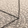 Tapis ZIZUR crème 200x290 cm aspect de jute intérieur extérieur 