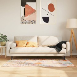 Tapis lavable multicolore 80x150 cm antidérapant 