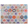 Tapis lavable multicolore 80x150 cm antidérapant 