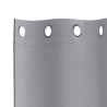 Rideaux 2 pcs Gris clair 245 x 140 cm Polyester 