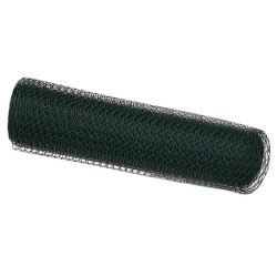 Clôture Hexagonale Grise Vert 0.8 x 25 m Acier 