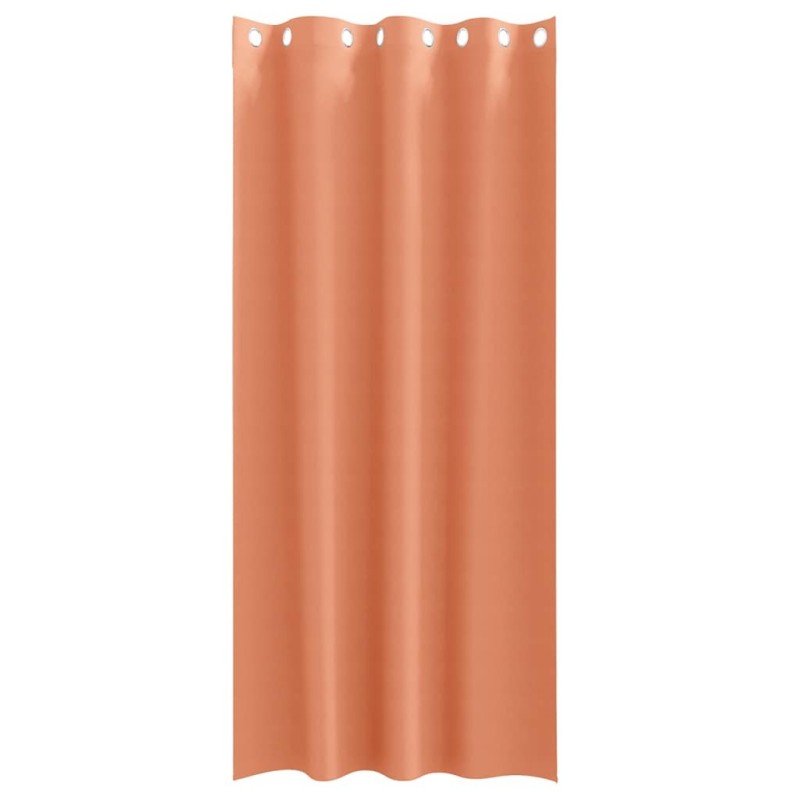 Rideaux 2 pcs Couleur terre cuite 245 x 140 cm Polyester 