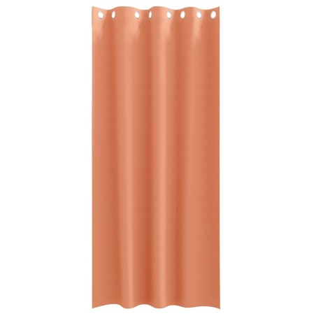 Rideaux 2 pcs Couleur terre cuite 245 x 140 cm Polyester 