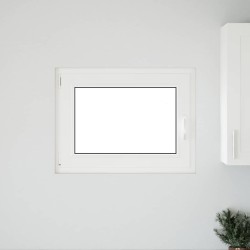 Fenêtre de sous-sol« RISOR » 80 x 60 cm oscillo-battante DIN gauche anthracite 