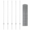 Clôture Euro avec 10 poteaux Argent 1,2x10 m Acier 