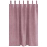 Rideaux occultants avec boucles de suspension 2 pcs en velours rose foncé 