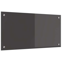 Crédence de cuisine Gris foncé Verre trempé 80 x 40 x 0,6 cm 