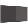 Crédence de cuisine Gris foncé Verre trempé 80 x 40 x 0,6 cm 
