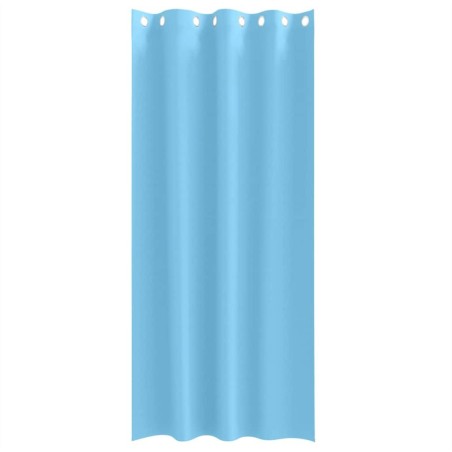 Rideaux 2 pcs Bleu clair 245 x 140 cm Polyester 