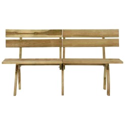 Banc de jardin 160 cm bois de pin imprégné 
