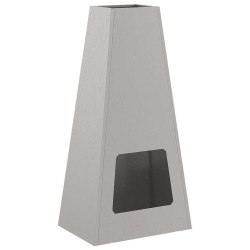 brasero 50x35x100 cm en acier weathering 
