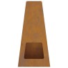 brasero 50x35x100 cm en acier weathering 