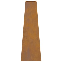 brasero 50x35x100 cm en acier weathering 