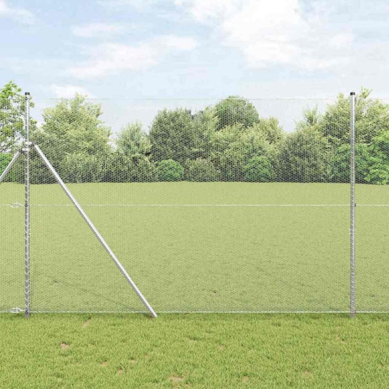 Clôture hexagonale 1.6x10 m en acier galvanisé 