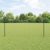 Set de clôture de jardin Set de 2 Vert Acier 25 x 1 m Durable 