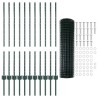Set de clôture de jardin Set de 2 Vert Acier 25 x 1 m Durable 
