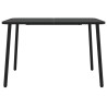 Table de jardin anthracite 110x80x71 cm acier 