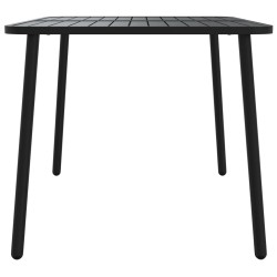 Table de jardin anthracite 110x80x71 cm acier 