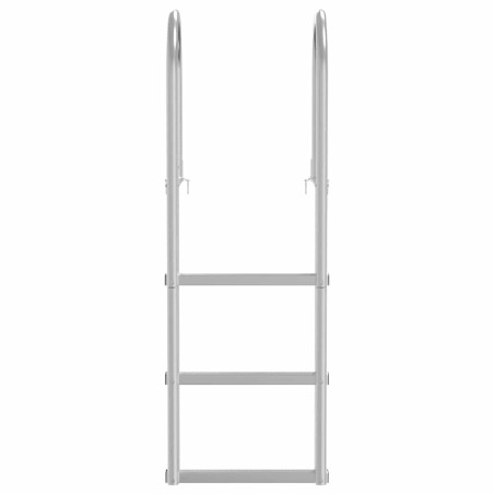 Échelle de quai Argent 45 x 11,5 x 134 cm Aluminium 