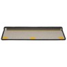 Tapis d'escalier 20 pcs 65x21x4 cm noir 