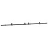 Kit de quincaillerie de porte coulissante 305 cm acier noir 