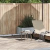 Table basse de jardin rectangulaire beige 40x40x37 cm rotin 