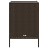 Armoire de rangement de jardin marron 55x59x80cm résine tressée 