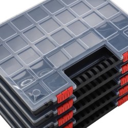Boîtes d'assortiment 10 pcs 40x30x5 cm Polypropylène 