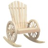 Chaise à bascule Adirondack bois de sapin massif 