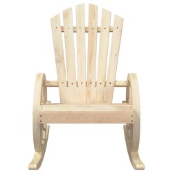 Chaise à bascule Adirondack bois de sapin massif 