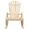 Chaise à bascule Adirondack bois de sapin massif 