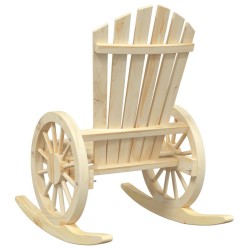 Chaise à bascule Adirondack bois de sapin massif 