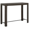 Table de bar de jardin Marron 140,5x60,5x110,5cm Résine tressée 