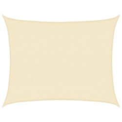 Voile d'ombrage 160 g/m² Crème 6x8 m PEHD 