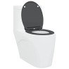 Siege de Toilette à Libération Rapide avec Fermeture Douce Duroplast Anthracite 