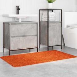 Tapis de bain Rectangulaire Orange 70x120 cm Polypropylène Antidérapant 