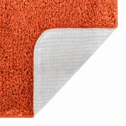 Tapis de bain Rectangulaire Orange 70x120 cm Polypropylène Antidérapant 