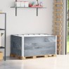 Colliers de palette 3 pcs gris 120x80 cm bois de pin solide 
