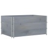 Colliers de palette 3 pcs gris 120x80 cm bois de pin solide 