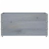 Colliers de palette 3 pcs gris 120x80 cm bois de pin solide 