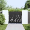 Porte de Jardin Noir 105 x 100 cm Acier peint par poudre 