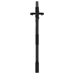 Porte de Jardin Noir 105 x 100 cm Acier peint par poudre 