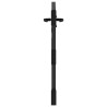 Porte de Jardin Noir 105 x 100 cm Acier peint par poudre 