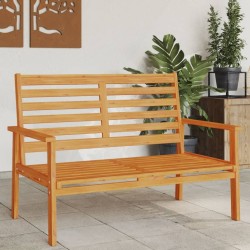 Canapé de jardin 120 cm bois d'acacia massif 