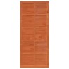 Porte de grange Marron cire 90 x 210 cm Bois massif en pin 