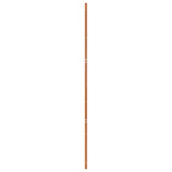 Porte de grange Marron cire 90 x 210 cm Bois massif en pin 