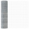 Euro Clôture avec 10 Piquets Argent 1x10 m Acier 
