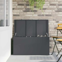 Boîte de Rangement Extérieure Anthracite 100 x 50.5 x 50 cm 