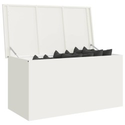 Boîte de Rangement Extérieure Blanc 100 x 50.5 x 50 cm 